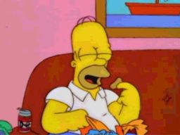 Homer Eating Potato Chips, -"Two Dozen & One Greyhounds"