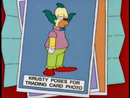 Krusty trading cards. The long awaited eighth&#8230; http://bit.ly/UltV4A